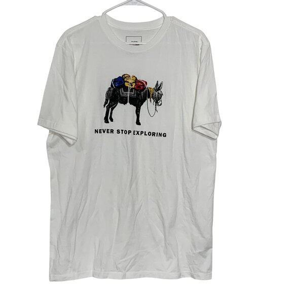 Men's The North Face Pony Wheels / Never Stop Exploring SZ Large T-Shirt - Picture 1 of 6